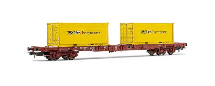 Wagon porte conteneur "P&O Ferrymasters" - SNCF