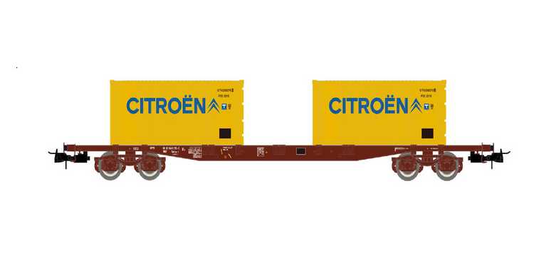 Wagon porte container "CITROEN" - SNCF