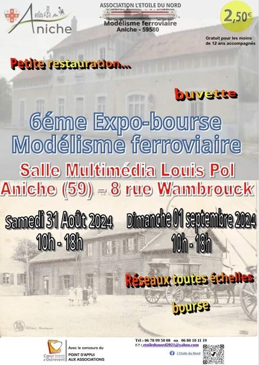 Expo - Bourse modélisme ferroviaire ANICHE (F) - Cliquez sur l'image pour la fermer