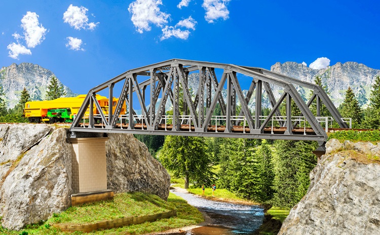 Pont métallique - Voie unique