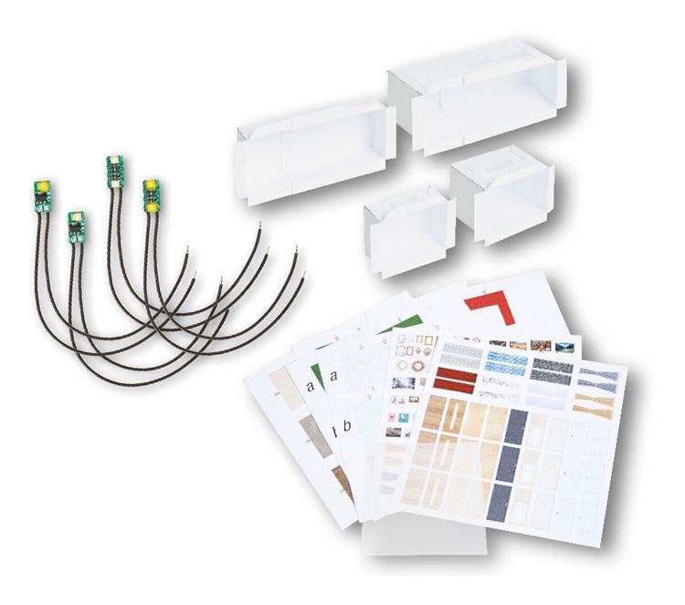 Set d'éclairage Led de bâtiments pour micro-rooms